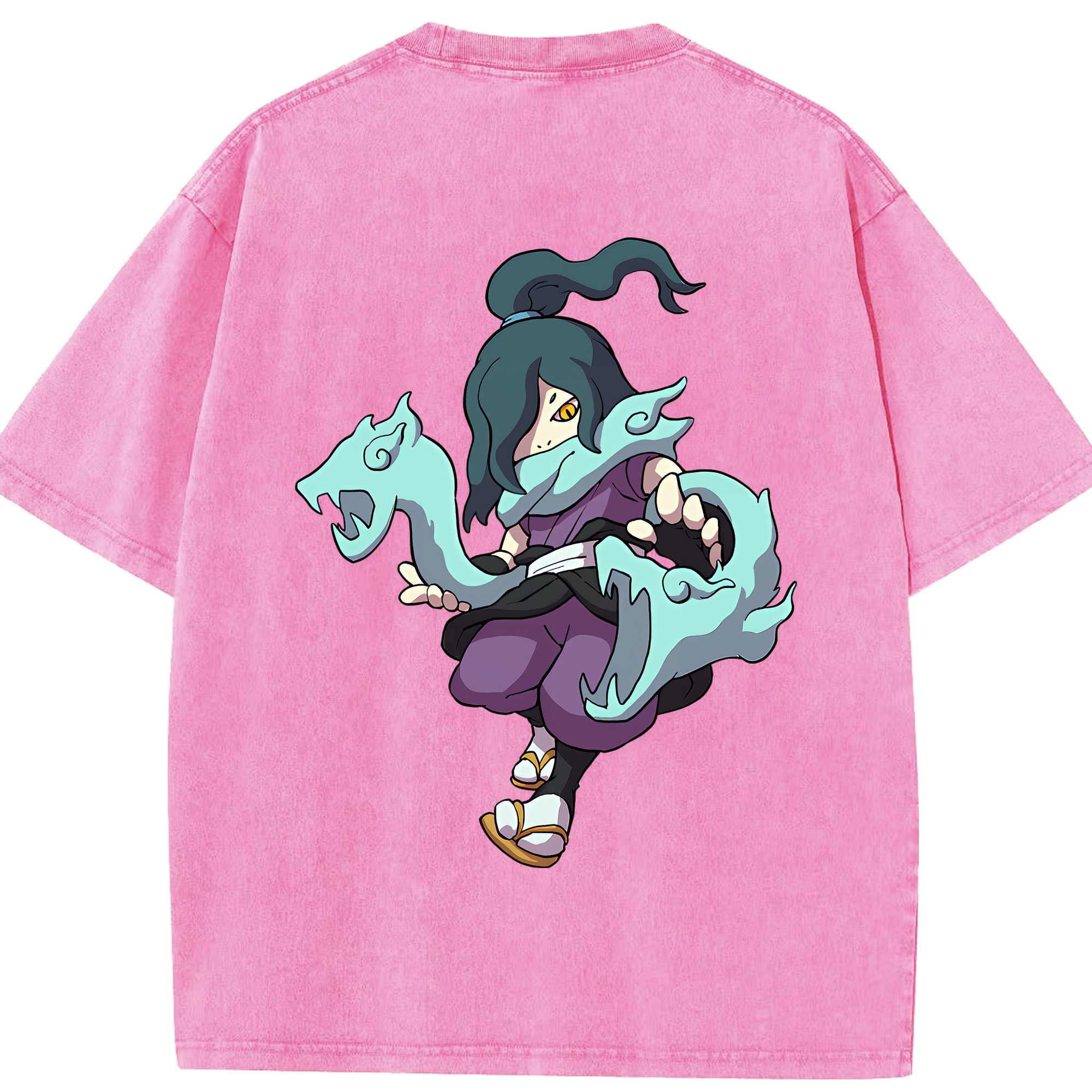（画像用） 妖怪ウォッチ Yo-kai Watch 綿100% ヴィンテージ風 半袖Tシャツ（背面プリント）